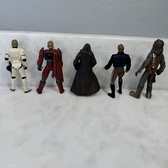 Kenner Star Wars 1996-98 Action Figures Luke, Hoth Chewbacca, Han Solo, Obiwon - Picture 5 of 10